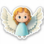 Niedlich Kid Girl Angel Adorable Cartoon Graphic Aufkleber (Vorderseite)