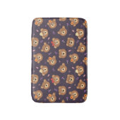 Niedlich Kid Teddy Bear Cartoon Brown Bath Mat Badematte (Vorderseite Vertikal)