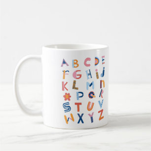 Niedlich Kids ABC English Alphabet Teacher Kaffeetasse