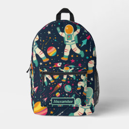 Niedlich Kids Astronaut Custom Bedruckter Rucksack