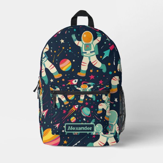 Niedlich Kids Astronaut Custom Bedruckter Rucksack (Vorderseite)