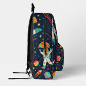 Niedlich Kids Astronaut Custom Bedruckter Rucksack (Links)