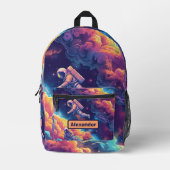 Niedlich Kids Astronaut Custom Bedruckter Rucksack (Vorderseite)