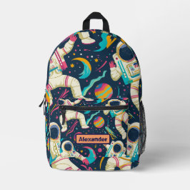Niedlich Kids Astronaut Custom Bedruckter Rucksack