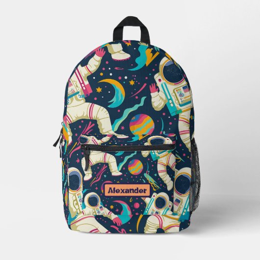 Niedlich Kids Astronaut Custom Bedruckter Rucksack (Vorderseite)