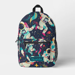 Niedlich Kids Astronaut Custom Bedruckter Rucksack