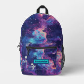 Niedlich Kids Astronaut Custom Bedruckter Rucksack (Vorderseite)