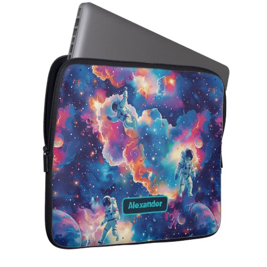 Niedlich Kids Astronaut Custom Laptopschutzhülle (Vorne Rechts)