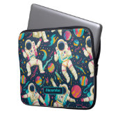 Niedlich Kids Astronaut Custom Laptopschutzhülle (Vorderseite Links)