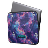 Niedlich Kids Astronaut Custom Laptopschutzhülle (Vorderseite Links)