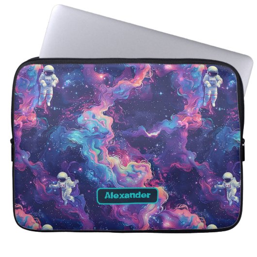 Niedlich Kids Astronaut Custom Laptopschutzhülle (Vorderseite)