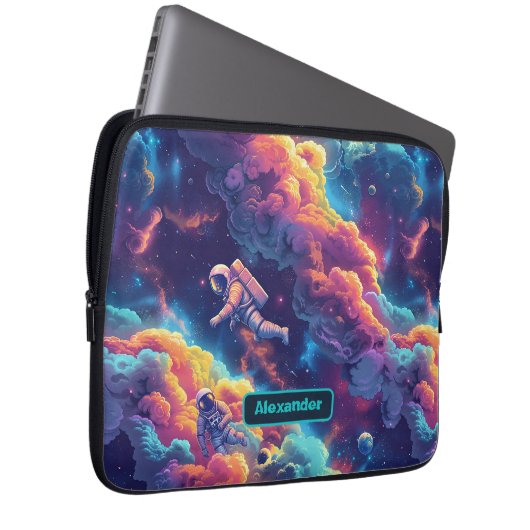 Niedlich Kids Astronaut Custom Laptopschutzhülle (Vorne Rechts)