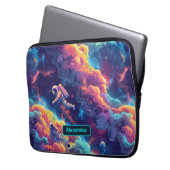 Niedlich Kids Astronaut Custom Laptopschutzhülle (Vorderseite Links)