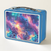 Niedlich Kids Astronaut Custom Metall Brotdose (Rückseite)