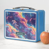 Niedlich Kids Astronaut Custom Metall Brotdose (Beispiel)