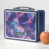 Niedlich Kids Astronaut Custom Metall Brotdose (Beispiel)