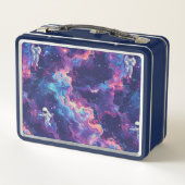 Niedlich Kids Astronaut Custom Metall Brotdose (Rückseite)