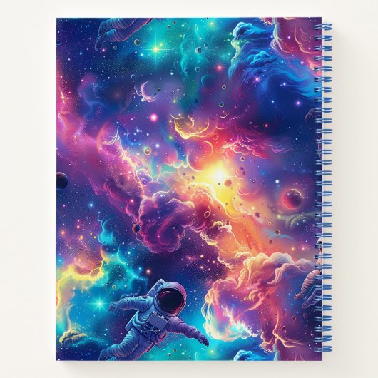 Niedlich Kids Astronaut Custom Notizblock (Rückseite)