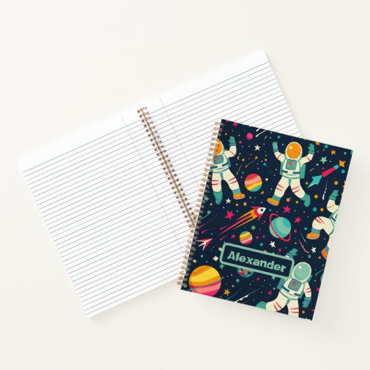 Niedlich Kids Astronaut Custom Notizblock (Innenseite)