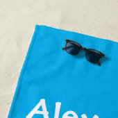 Niedlich Kids Blue Gecko (lizard) Name Fun Quote Strandtuch (Beispiel)