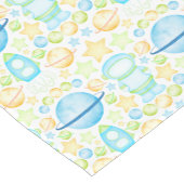 Niedlich Kids Blue Outer Space Astronaut Kurzer Tischläufer (Ecke)