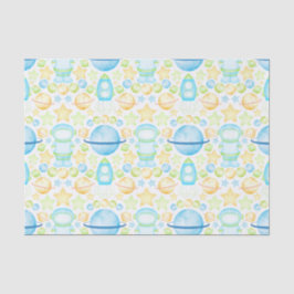 Niedlich Kids Blue Outer Space Astronaut Seidenpapier