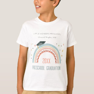 Niedlich Kids Boho Rainbow Stars Preschool Abschlu T-Shirt
