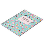 Niedlich Kids Butterfly-Muster Notizblock (Linke Seite)