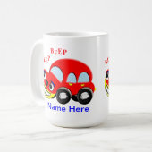 Niedlich Kids Cartoon Piep Beep Kaffeetasse (Vorderseite Links)