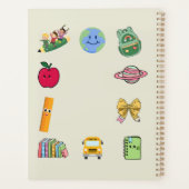 Niedlich Kids Cartoon School Erinnerungen personal Planer (Rückseite)