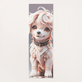 Niedlich Kids Chibi Golden Retriever Puppy Custom Yogamatte (Rückseite)