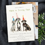 Niedlich Kids Chic Pawty Dog Geburtstagsparty Foto Einladung<br><div class="desc">Für weitere Anpassungen oder andere passende Artikel kontaktieren Sie mich bitte unter yellowfebstudio@gmail.com</div>