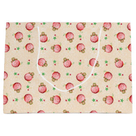 Niedlich Kids Christmas Gingerbread Mann Keks Große Geschenktüte