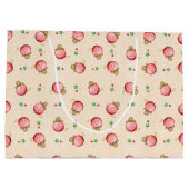 Niedlich Kids Christmas Gingerbread Mann Keks Große Geschenktüte (Rückseite)