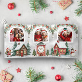 Niedlich Kids Colorful Christmas Wunderland Foto Dreifach Gefaltete Urlaubskarte