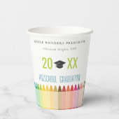 Niedlich Kids Crayon Fun Rainbow Preschool Abschlu Pappbecher (Rückseite)