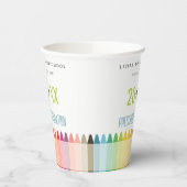 Niedlich Kids Crayon Fun Rainbow Preschool Abschlu Pappbecher (Links)