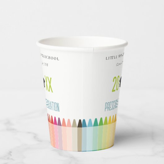 Niedlich Kids Crayon Fun Rainbow Preschool Abschlu Pappbecher (Rechts)