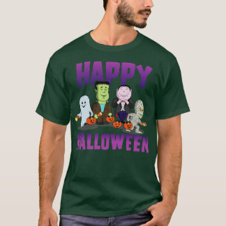 Niedlich Kids Die Boo-Crew auf Monster Happy Hallo T-Shirt