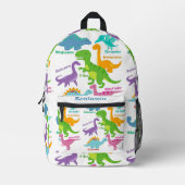 Niedlich Kids Dinosaurier Bedruckter Rucksack (Vorderseite)