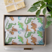 Niedlich Kids Dinosaurier Illustrationen Seidenpapier (Geschenk)