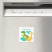 Niedlich Kids Dinosaurier Personalisiert Magnet (In Situ (Geschirrspüler))