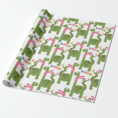 Niedlich Kids Dinosaurier Weihnachtswrapping Paper Geschenkpapier (Ungerollt)
