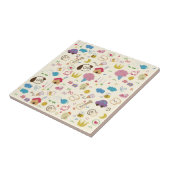 Niedlich Kids Doodle Muster Fliese (Seite)