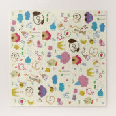 Niedlich Kids Doodle Muster Puzzle (Horizontal)