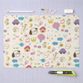 Niedlich Kids Doodle Muster Seidenpapier (Handwerk)