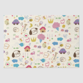 Niedlich Kids Doodle Muster Seidenpapier