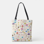 Niedlich Kids Doodle Muster Tasche (Rückseite)