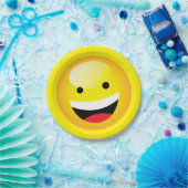 Niedlich Kids Emoji Party Happy Face Emoticon Pappteller (Party)