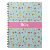 Niedlich Kids Floral 'Notes' Personalisiertes Note Notizblock (Vorderseite)